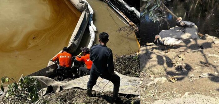 Declara Semar emergencia nacional por derrame de crudo en el río Pantepec: activan protocolo ambiental Plan Nivel III