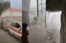 Frente Frío 11 agrava la crisis en Poza Rica con polvaredas de lodo seco que pueden provocar infecciones respiratorias