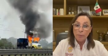 Dice Rocío Nahle que en Veracruz tienen controlado el territorio, pese a bloqueos; se niega a que suspendan clases escuelas de gobierno: “mañana vamos a continuar con nuestra vida normal, hay clases, vamos a oficina, vamos a trabajar”