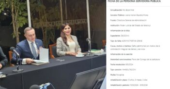 Joana Marlen Bautista, exdirectora de Administración del TSJEV y actual funcionaria del Metro CDMX, sí está inhabilitada para ejercer cargos públicos: publica SEA Veracruz sanción en Plataforma Digital Anticorrupción