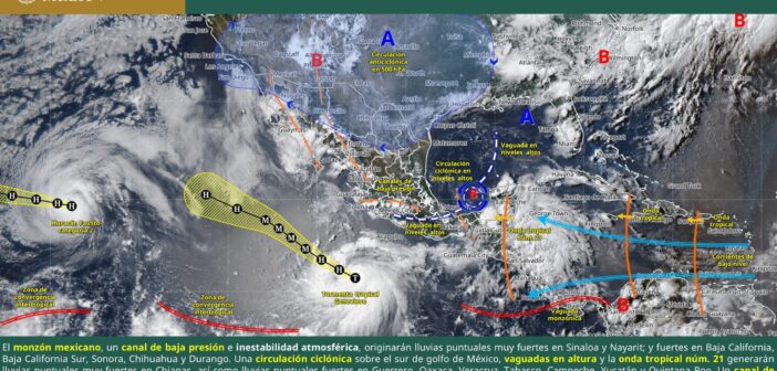 Emiten alerta meteorológica por lluvias puntuales intensas en Veracruz y otros tres estados Emiten alerta meteorológica por lluvias puntuales intensas en Veracruz y otros tres estados