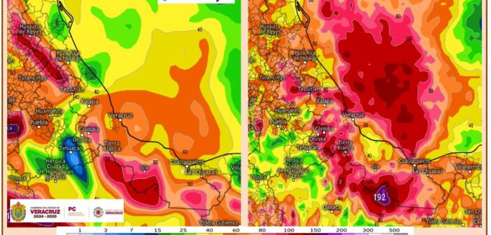 Aviso Especial: Vaguada en Golfo de México provocará fuertes lluvias en el centro y sur de Veracruz Aviso Especial: Vaguada en Golfo de México provocará fuertes lluvias en el centro y sur de Veracruz