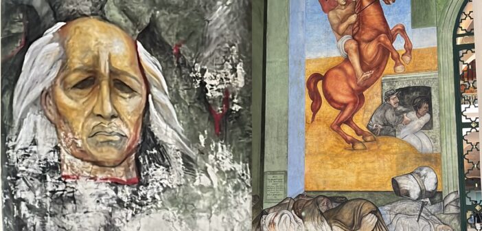 Obras de Melchor Peredo se deterioran en espacio usado como bodega en palacio de gobierno; Nahle se colgó de su fallecimiento para hacer promoción del turismo