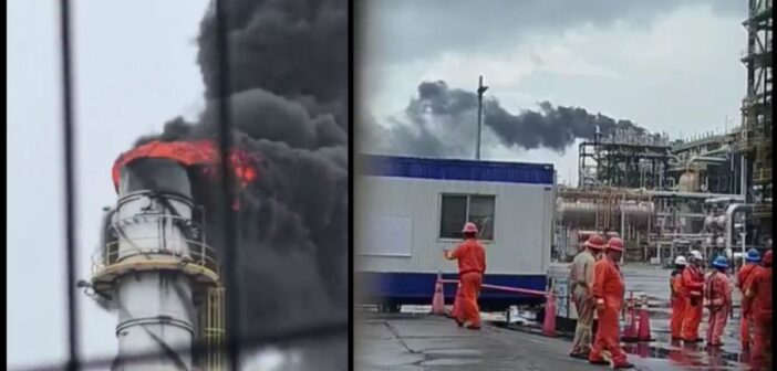 Nuevo incidente en la refinería de Dos Bocas; falla eléctrica obliga a reiniciar operaciones