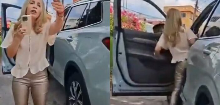 Choca una moto diputada federal de Morena Ana Miriam Ferráez por meterse de reversa y abandona el lugar sin pagar los daños: “yo sí tenía prisa”   