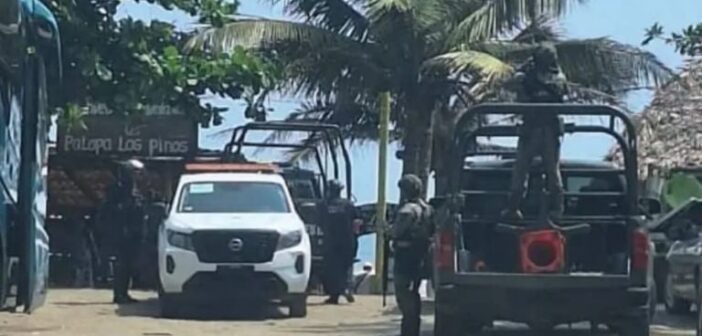 Ataque armado en playa de Tecolutla deja tres heridos