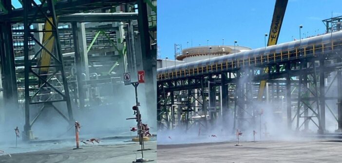 Reportan fuga de gas en la refinería Olmeca-Dos Bocas: Pemex dice que fue una “liberación” de “vapor de agua”, aunque sonaron las alarmas de la planta Reportan fuga de gas en la refinería Olmeca-Dos Bocas: Pemex dice que fue una “liberación” de “vapor de agua”, aunque sonaron las alarmas de la planta