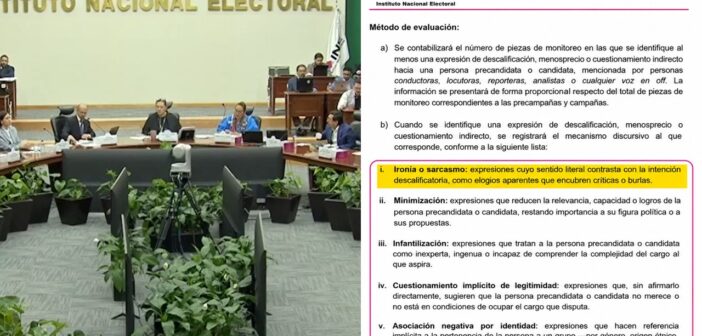 Censura descarada del INE pone en la mira hasta el sarcasmo: monitoreará críticas indirectas a candidatos en radio y TV