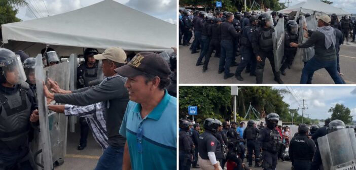 Humanismo marca Nahle: tras casi 10 horas de bloqueo, SSP libera por la fuerza la carretera Las Trancas-Coatepec