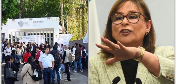 Trabajadores sindicalizados del sector salud de Veracruz toman 11 instalaciones en protesta por falta de pagos, equipo y medicamentos; Nahle dice que “si se les debe, se les tiene que pagar”