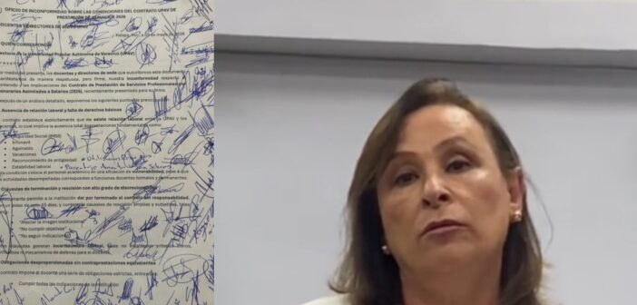 Nahle a docentes de la UPAV: “si quieren seguir trabajando y dando clases, firman su contrato; si ya no quieren, no hay problema, se busca otro catedrático”; gobierno de “izquierda” intenta reproducir los modelos fallidos de la derecha, acusa abogado