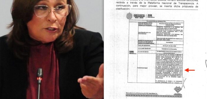 Investigación de EMEEQUIS, señala que Gobierno de Veracruz clasifica la declaración patrimonial de Rocío Nahle como “confidencial” Investigación de EMEEQUIS, señala que Gobierno de Veracruz clasifica la declaración patrimonial de Rocío Nahle como “confidencial”