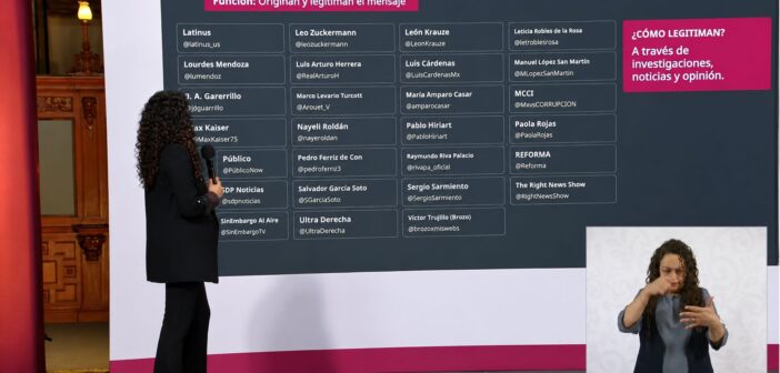 “Los tenemos ubicados”: Presidencia exhibe “listas negras” de periodistas, medios, políticos y ciudadanos críticos de la “4t”