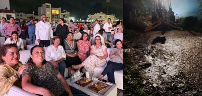 Mientras titular de PC estatal y gobernadora disfrutaban el SalsaFest, lluvias dejaron afectaciones en 13 municipios y 84 viviendas, 18 derrumbes, 13 deslizamientos y cinco desbordamientos