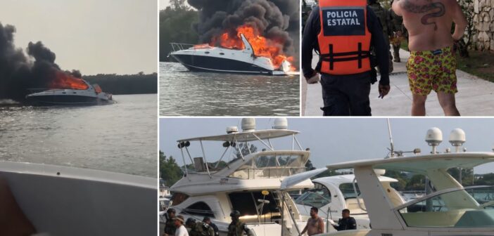 Incendio de lujoso yate en Riviera Veracruzana, vinculado a Zenyazen Escobar, quien niega ser el dueño pero estaba presente al momento del siniestro; a bordo, cuatro presuntas funcionarias estatales Incendio de lujoso yate en Riviera Veracruzana, vinculado a Zenyazen Escobar, quien niega ser el dueño pero estaba presente al momento del siniestro; a bordo, cuatro presuntas funcionarias estatales
