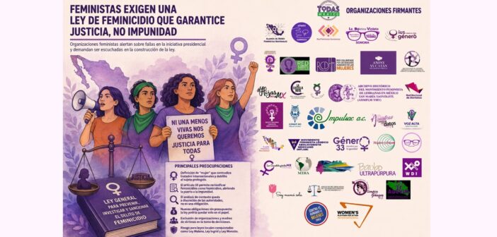 Iniciativa de ley de Sheinbaum sobre feminicidio abriría nuevas vías de impunidad: feministas advierten fallas en la definición de mujer, facilidades para reclasificar feminicidios como homicidios, ausencia de presupuesto y exclusión de colectivos y familiares de víctimas Iniciativa de ley de Sheinbaum sobre feminicidio abriría nuevas vías de impunidad: feministas advierten fallas en la definición de mujer, facilidades para reclasificar feminicidios como homicidios, ausencia de presupuesto y exclusión de colectivos y familiares de víctimas