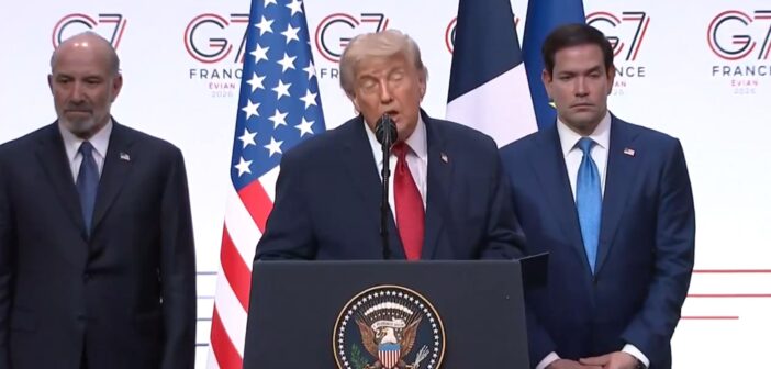 “México perdió el control del país, los cárteles gobiernan”, acusa Trump ante líderes mundiales en el G7: “ahora nos vamos a enfocar en (las drogas que llegan por) tierra”, dijo “México perdió el control del país, los cárteles gobiernan”, acusa Trump ante líderes mundiales en el G7: “ahora nos vamos a enfocar en (las drogas que llegan por) tierra”, dijo